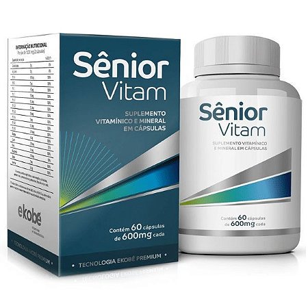 Senior Vitam 60 cáps - Vitamínico da Melhor Idade