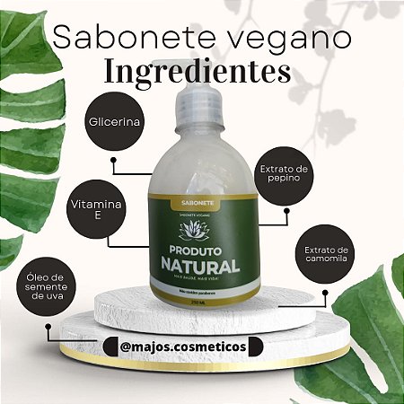 Sabonete vegano líquido