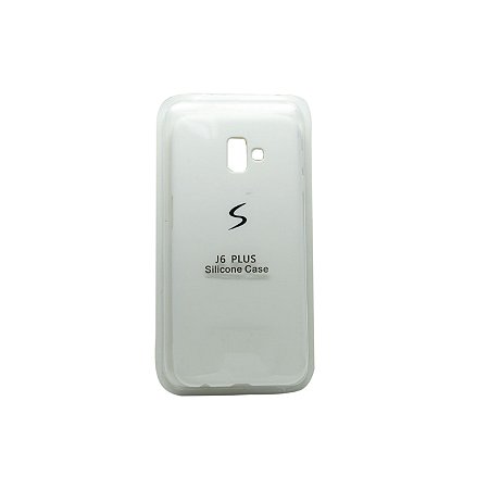 Capa Capinha Case Smartphone Samsung J6 Plus Silicone Branco - MT SERVICE
