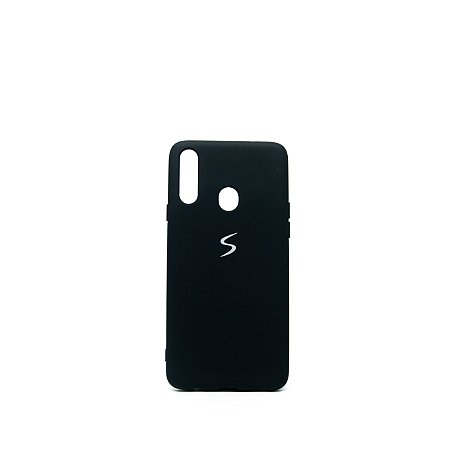 Capa Capinha Case Smartphone Samsung A20S Silicone Preto - MT SERVICE