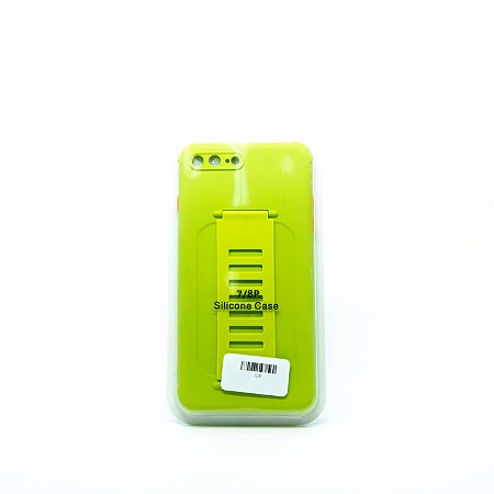 Capa Capinha Case Smartphone Iphone 7/8P Silicone Amarela - MT SERVICE
