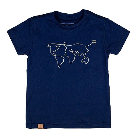 Camiseta Mapa Mundi
