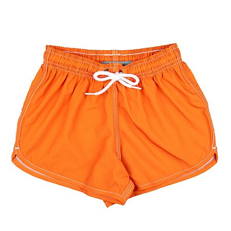 Short Praia Liso Laranja