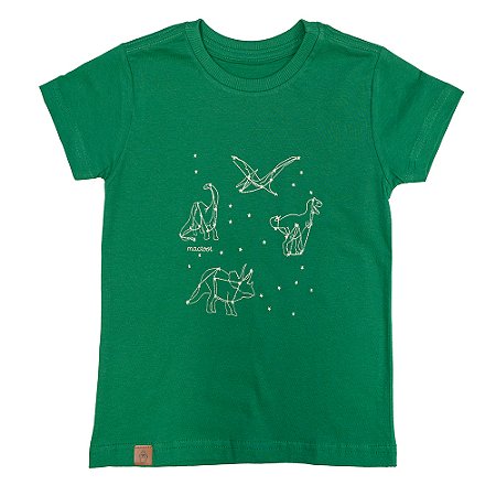 Camiseta Dino Constelação Verde