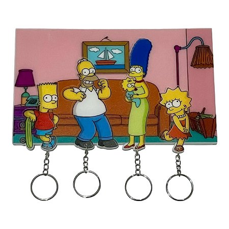Porta Chaves Simpsons Acrílico