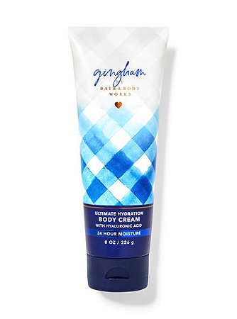 Cheiro de Riqueza! Body Cream Gingham com Ácido Hialurônico
