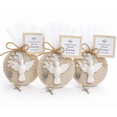 Lembrancinha de batizado Espirito Santo