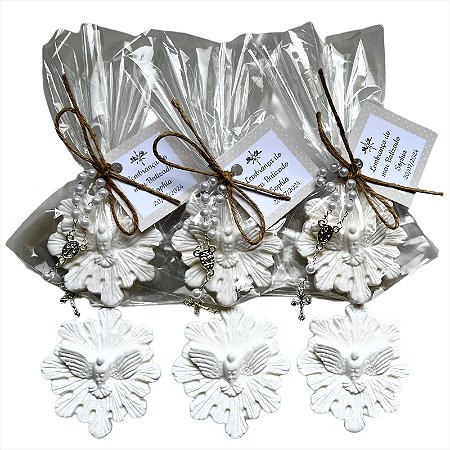 Lembrancinha de Batizado Espirito Santo ímã.