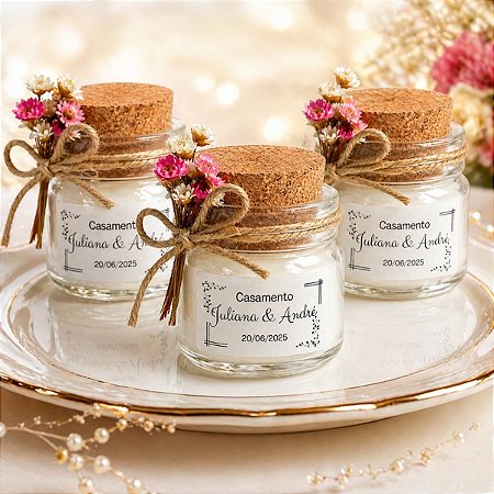 Vela personalizada para casamento