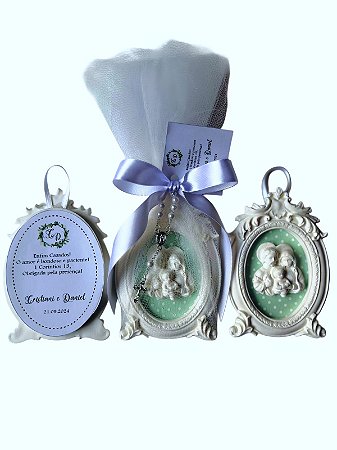 Lembrancinha de casamento personalizada Sagrada Família