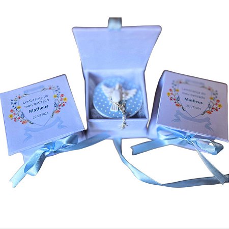 Lembrancinha de batizado caixa cartonagem Personalizada