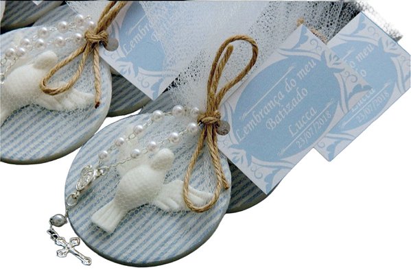 Lembrancinha de Batizado ímã personalizado.