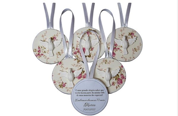 Lembrancinha  80 anos Pingente