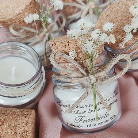 Vela perfumada para casamento