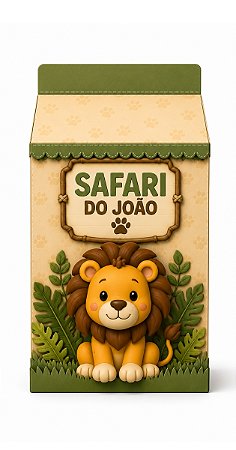 Caixa Milk Safari para Lembrancinhas