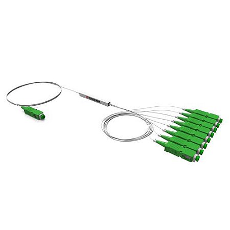 SPLITTER CONECTORIZADO SC/APC 1X8 - VERDE