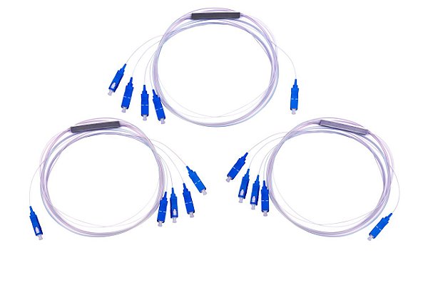 SPLITTER CONECTORIZADO SC/UPC 1X4 - AZUL