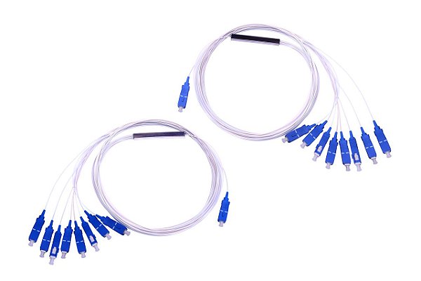 SPLITTER CONECTORIZADO SC/UPC 1X8 - AZUL