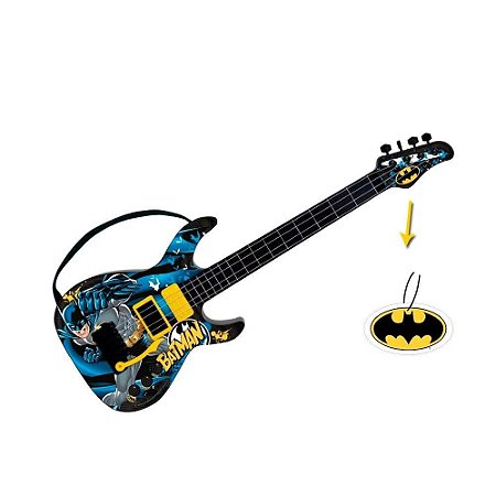 Guitarra Infantil Batman Cavaleiro Das Trevas Fun F0004-2