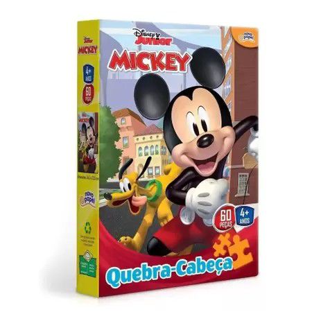 Quebra Cabeca Puzzle 60 Pecas Mickey Disney Junior Toyster