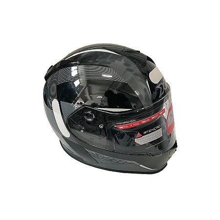 Capacete Tuner escamoteável SV preto 56