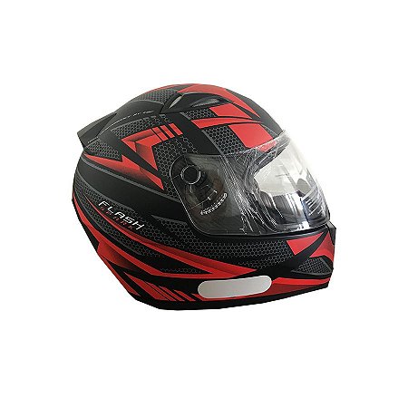 Capacete EBF Vermelho Fosco Nº58 Flash Spark