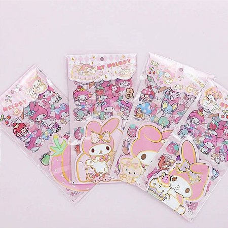 Cartela de Adesivos Personagens Hello Kitty