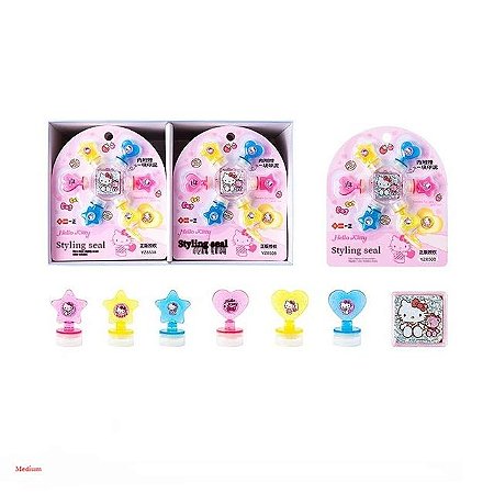 Kit Borracha Com 4 Personagens Sanrio Hello Kitty