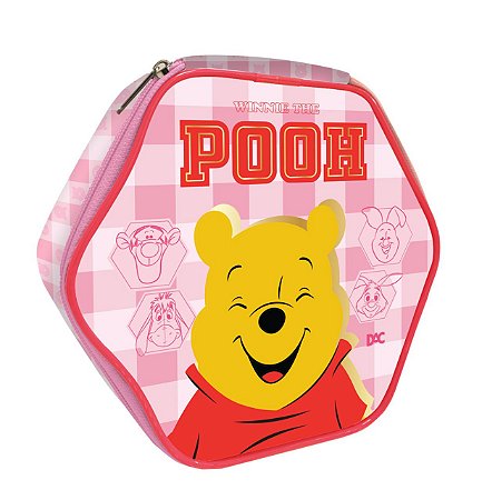 Estojo Hexagonal - Ursinho pooh