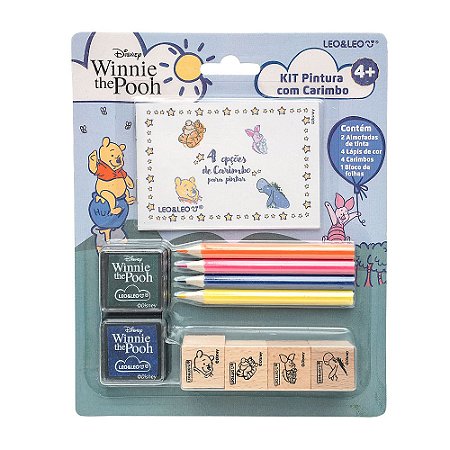 Kit Pintura com Carimbo Ursinho Pooh