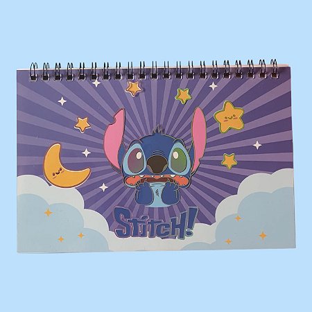 Bloco com Adesivos Stitch