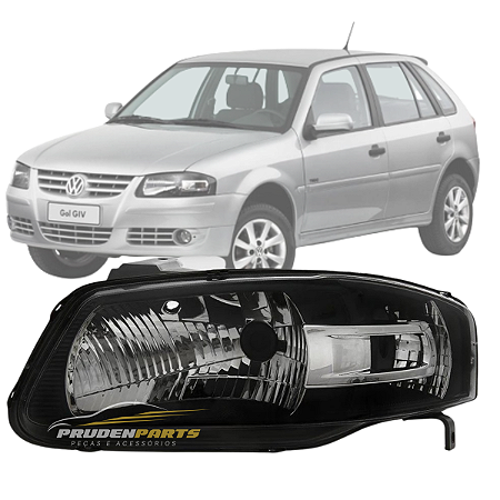 FAROL MASCARA NEGRA GOL POWER G4 2005 A 2014 LADO ESQUERDO
