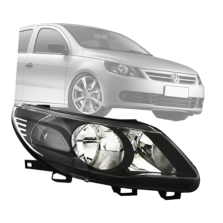 FAROL GOL G5 FOCO DUPLO MASC NEGRA 2009 A 2012 LADO DIREITO