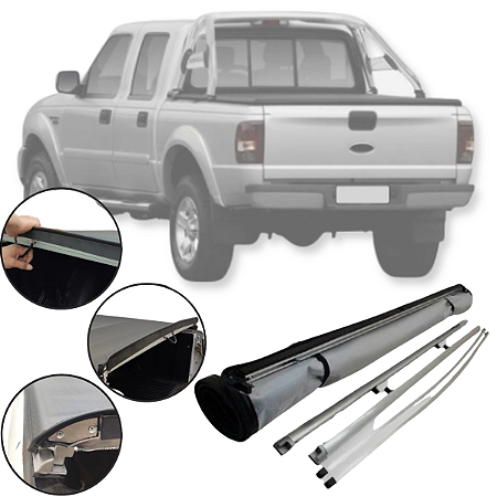 CAPOTA MARITIMA FORD RANGER CABINE DUPLA COM SANTO ANTÔNIO ORIGINAL