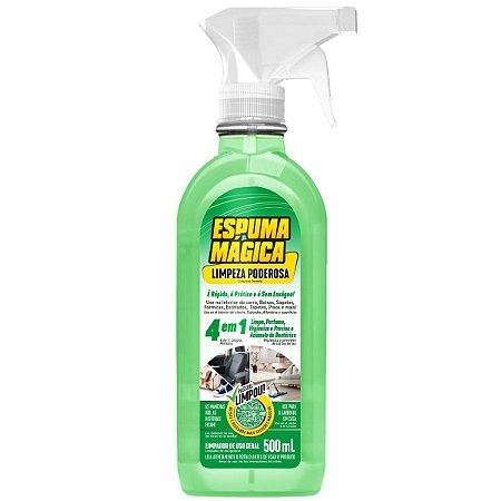 SPRAY ESPUMA MAGICA LIMPEZA PODEROSA LAVAGEM A SECO BANCOS