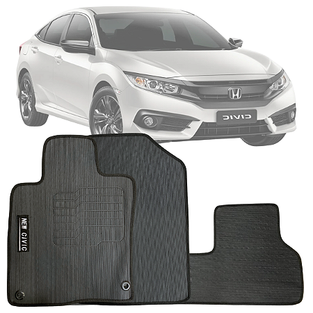 JOGO DE TAPETE BORRACHA PVC HONDA CIVIC 2017 A 2022 LAVÁVEL