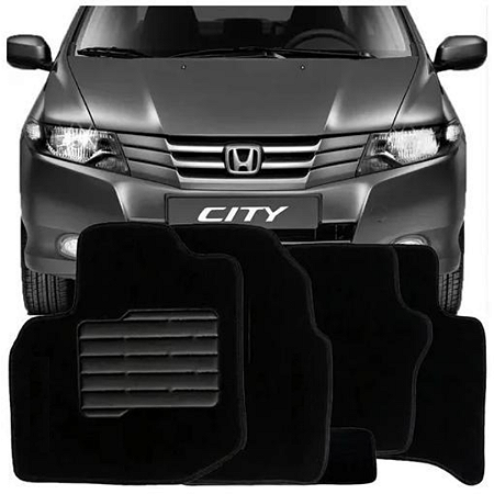 JOGO DE TAPETE CARPETE HONDA CITY 2009 A 2023 SOFT