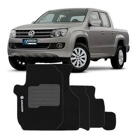 JOGO DE TAPETE CARPETE SOFT VW AMAROK 2010 A 2023 LUXO