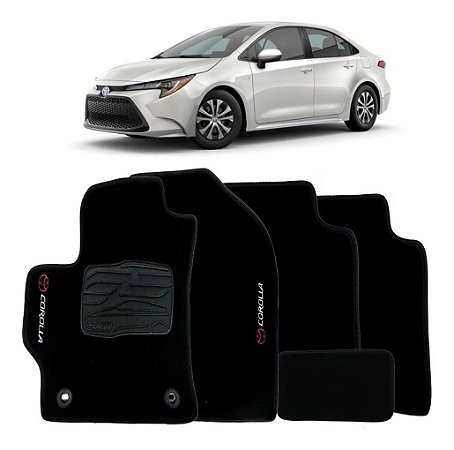 JOGO DE TAPETE CARPETE SOFT TOYOTA COROLLA 2020 EM DIANTE