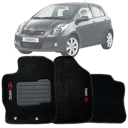 JOGO DE TAPETE CARPETE SOFT YARIS 2005 A 2011 LUXO