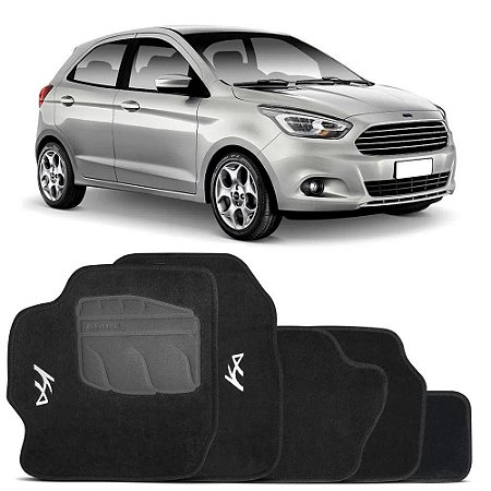 JOGO DE TAPETE CARPETE SOFT NOVO FORD KA 2015 A 2023 LUXO