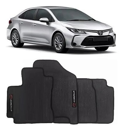 JOGO TAPETE BORRACHA COROLLA 2015 A 2023 LAVAVEL IMPERMEAVEL