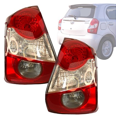 PAR LANTERNA TRASEIRA ETIOS HATCH RE CRISTAL 2013 A 2018
