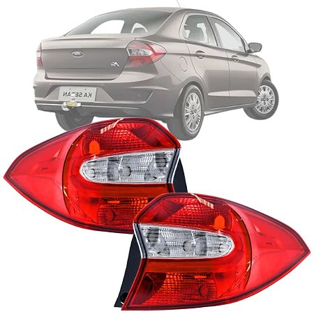 PAR LANTERNA TRASEIRA FORD KA SEDAN 2015 A 2018