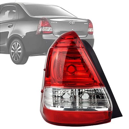 LANTERNA TRASEIRA ETIOS SEDAN 2013 A 2020 BICOLOR ESQUERDO