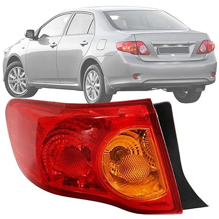 LANTERNA TRASEIRA TOYOTA COROLLA 2009 A 2011 CANTO ESQUERDO