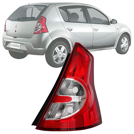 LANTERNA TRASEIRA SANDERO 2008 A 2011 BICOLOR LADO DIREITO