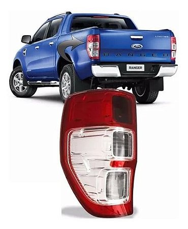 LANTERNA TRASEIRA FORD RANGER 2012 A 2016 LADO ESQUERDO