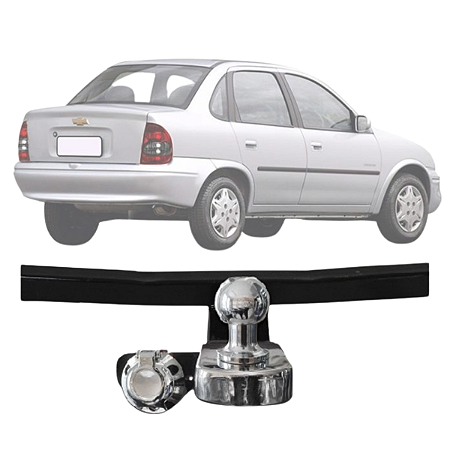 ENGATE DE REBOQUE RABICHO FIXO CORSA CLASSIC 1997/2010 400KG