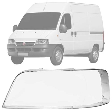 LENTE DO FAROL PRINCIPAL DUCATO 2005/2016 LADO ESQUERDO